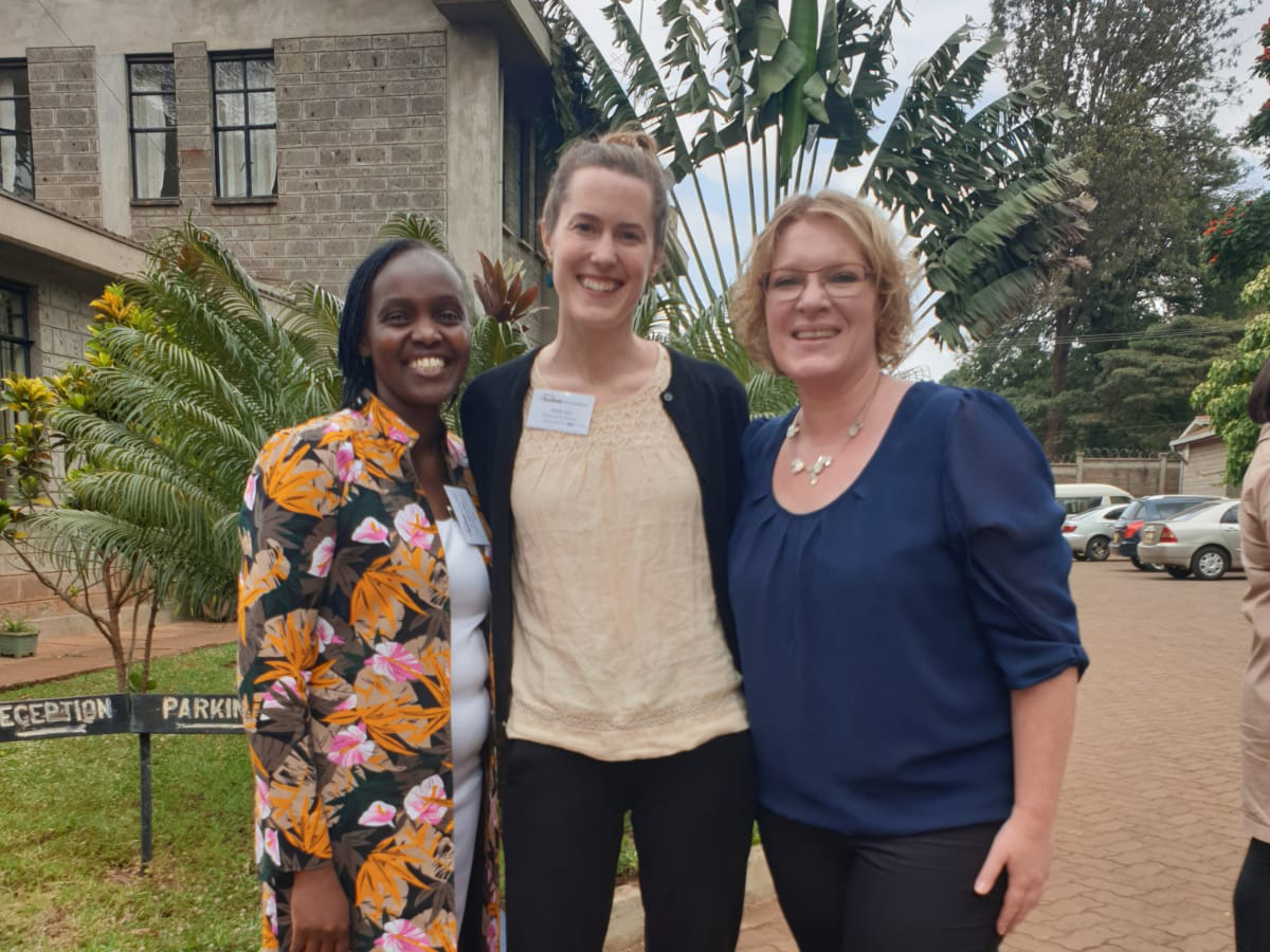 Myself in Nairobi with Dr. Nancy Njagi (Local Leaders International) and Dr. Verena Schafroth (Overseas Council Europe)