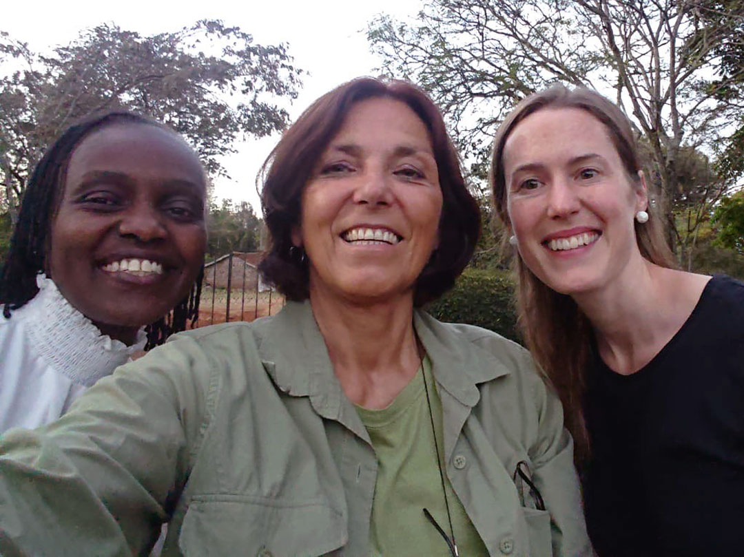 Nancy Njagi (Local Leaders International), Ute Jacoby (Overseas Training - Germany), and Nicole visited the newly completed Tafakari Centre 